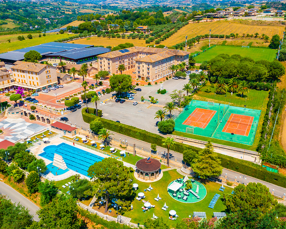 Il resort dall'alto